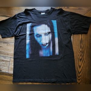 Rare Vintage Marilyn Manson 'The Long Road Out Of Hell' Band T-shirt, XL, Black